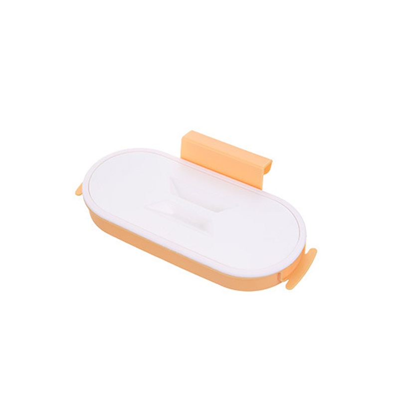 Garbage Bag Holder Kitchen Cabinet Door Basket Hanging Trash Can Waste Bin Garbage Rack Tool Storage Holder Kitchen Organizer