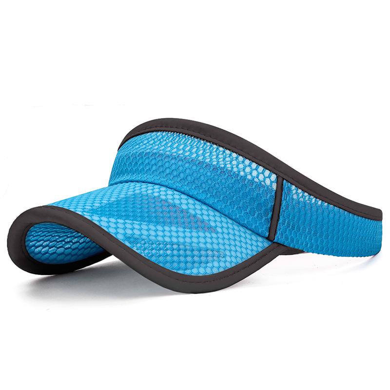 COKK Summer Sports Sun Hats Women Hat Men's Cap Adjustable Sun Visor Uv Protection Empty Top Tennis Running Sunscreen Mesh Brim