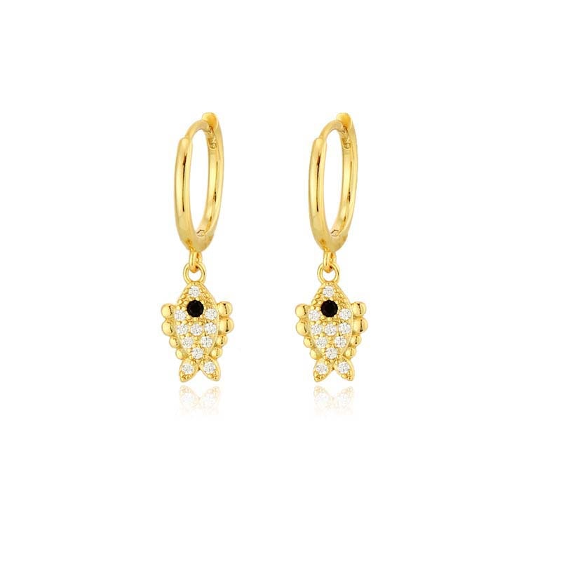 Fashion Hanging earrings Zircon Lightning Short Pendant Drop Ear Ring Ear Bone Sweet Trend Female Jewelry Hoop Earring for Women