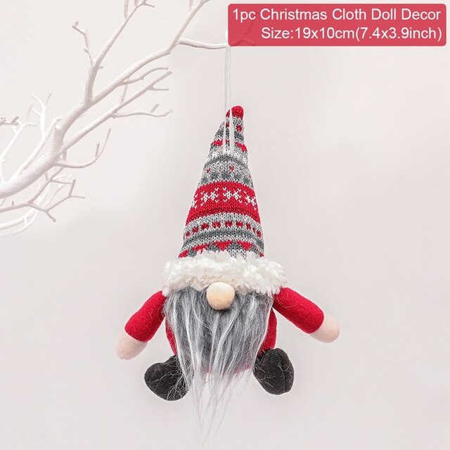 Christmas Doll Ornaments Merry Christmas Decorations For Home Table Decor Xmas Gift 2023 Navidad Happy New Year Decor 2023 Noel