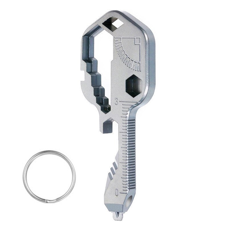 24 In 1 Stainless Steel Multifunction Mini Key Chain Outdoor Portable Tools Creative Bottle Opener Wrench For Gifts Wholesale
