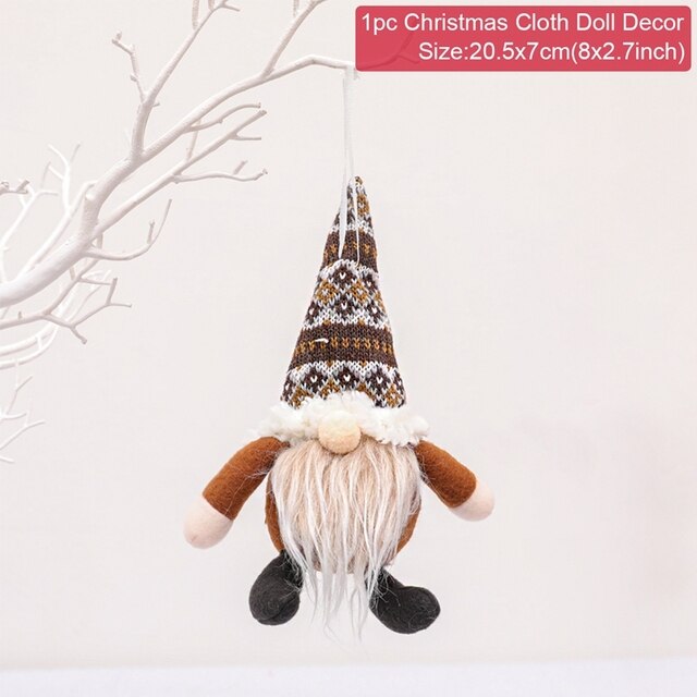 Christmas Doll Ornaments Merry Christmas Decorations For Home Table Decor Xmas Gift 2023 Navidad Happy New Year Decor 2023 Noel