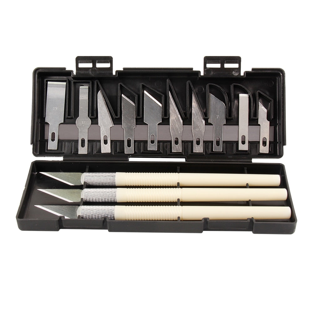 KINGROON Deburring Tool Kit Engraving Knife Carving Tool DIY 3D Printer Part 3D Model File Cutter Scraper Material Removal Tool