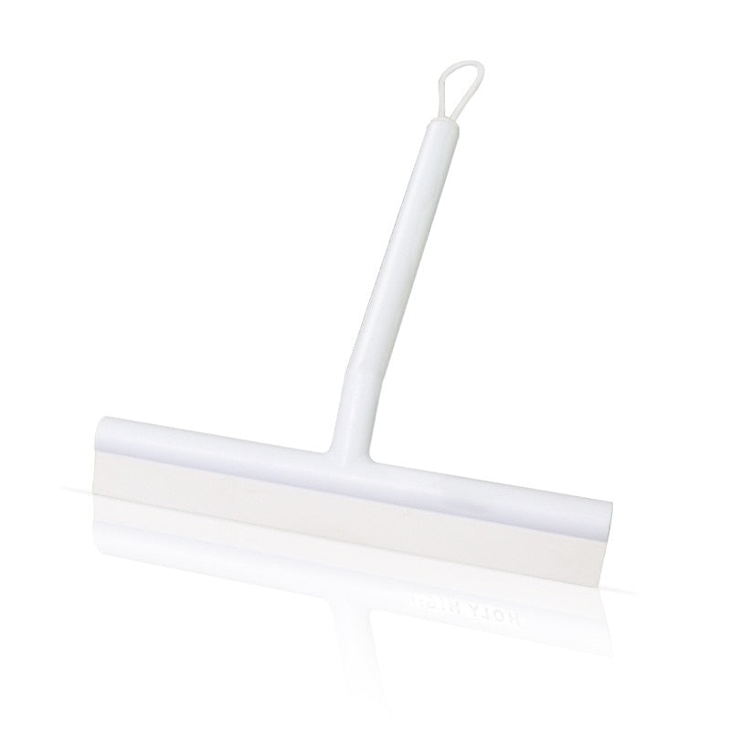 Shower Squeegee Window Glass Wiper Silicone Scraper Cleaner Brush Long Handle Bathroom Mirror Wiper Scraper Cleaning Accessories