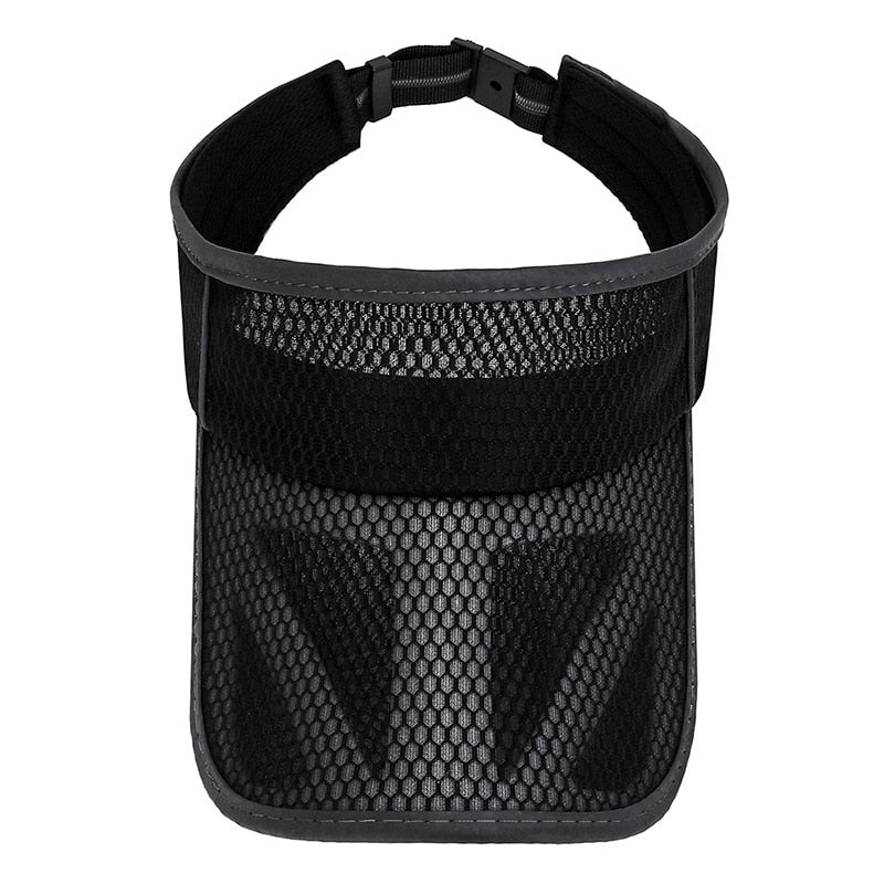 COKK Summer Sports Sun Hats Women Hat Men's Cap Adjustable Sun Visor Uv Protection Empty Top Tennis Running Sunscreen Mesh Brim