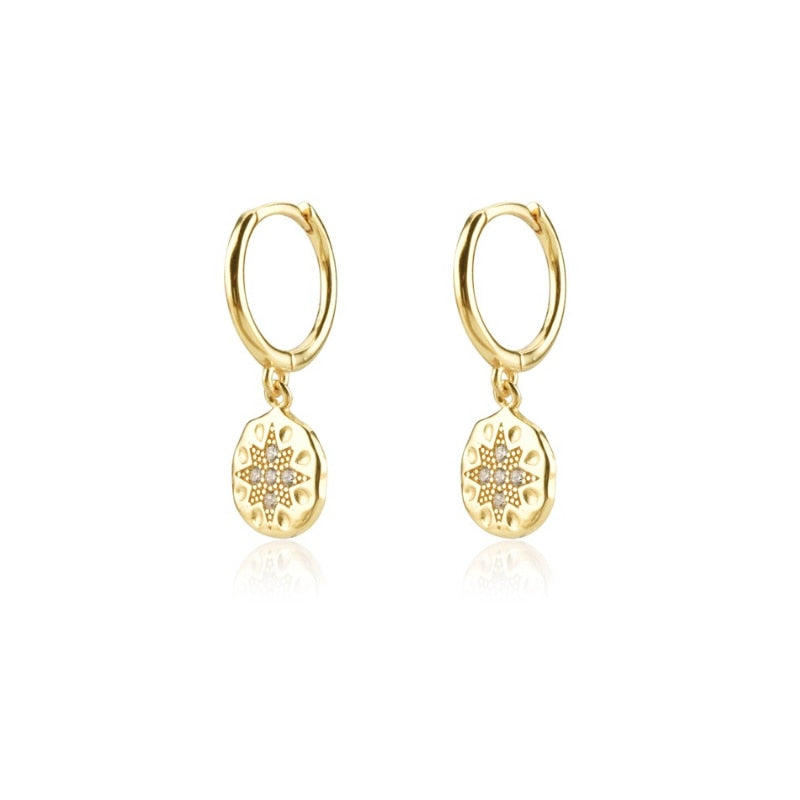 Fashion Hanging earrings Zircon Lightning Short Pendant Drop Ear Ring Ear Bone Sweet Trend Female Jewelry Hoop Earring for Women