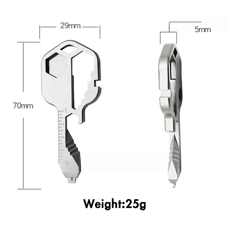 24 In 1 Stainless Steel Multifunction Mini Key Chain Outdoor Portable Tools Creative Bottle Opener Wrench For Gifts Wholesale