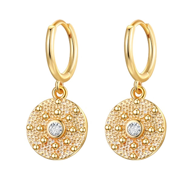 Fashion Hanging earrings Zircon Lightning Short Pendant Drop Ear Ring Ear Bone Sweet Trend Female Jewelry Hoop Earring for Women