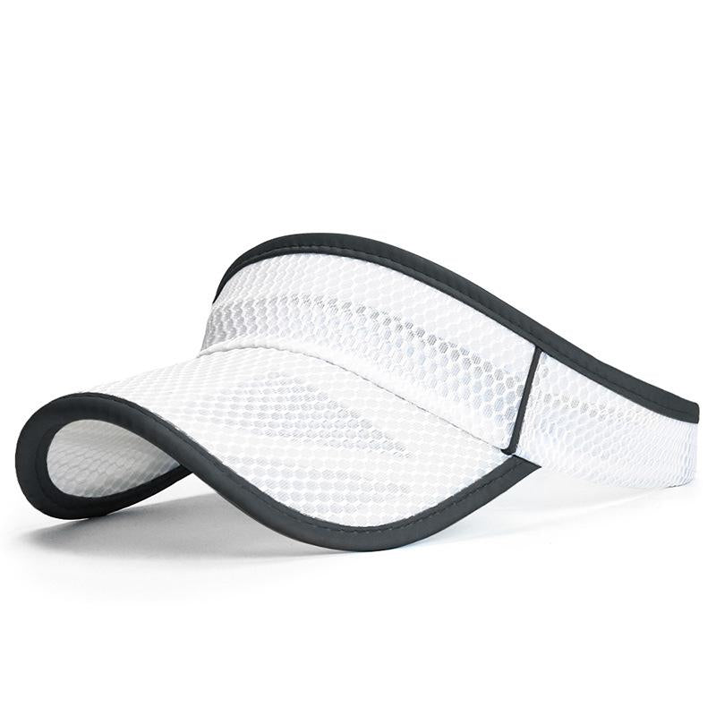 COKK Summer Sports Sun Hats Women Hat Men's Cap Adjustable Sun Visor Uv Protection Empty Top Tennis Running Sunscreen Mesh Brim