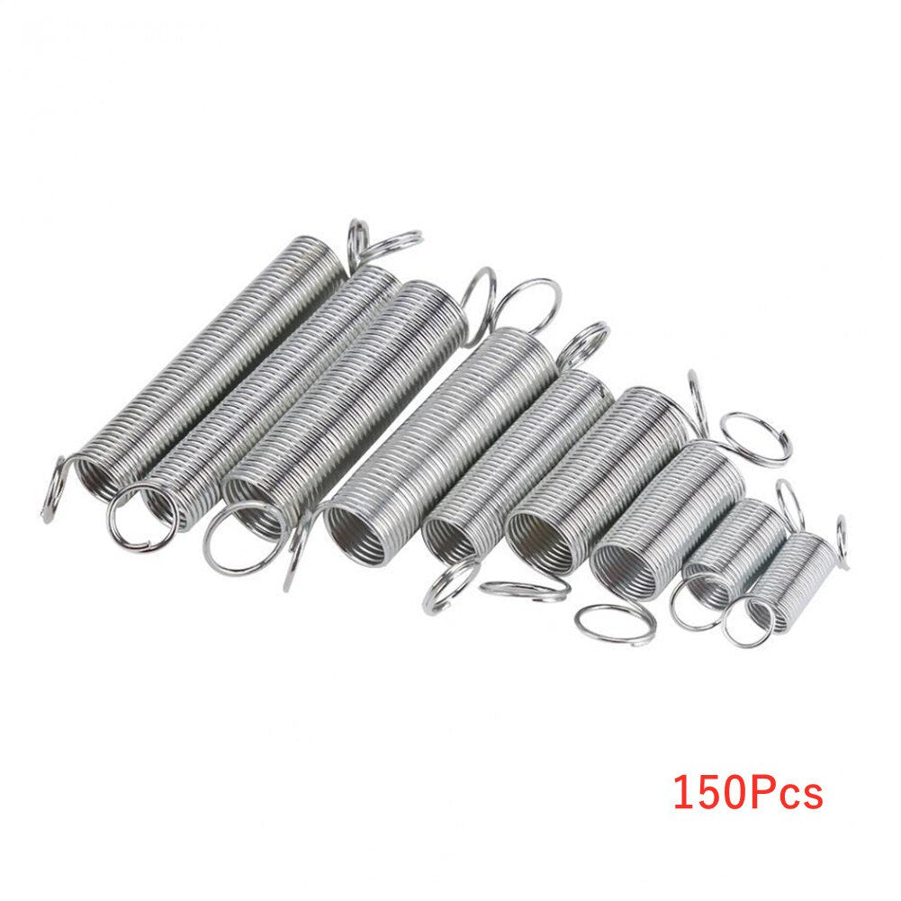 200/150/100/50Pcs Storage Box Accessories Extension And Compression Coil Portable Hardware Tool Spring Set Metal Steel Assorted