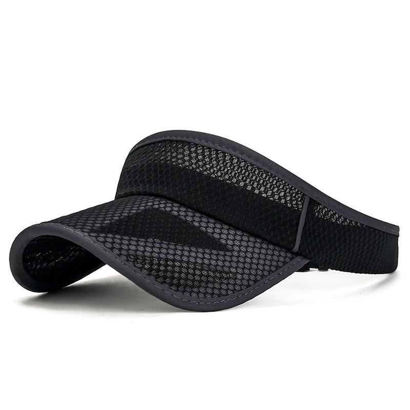 COKK Summer Sports Sun Hats Women Hat Men's Cap Adjustable Sun Visor Uv Protection Empty Top Tennis Running Sunscreen Mesh Brim
