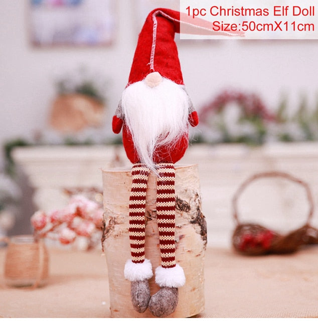 Christmas Doll Ornaments Merry Christmas Decorations For Home Table Decor Xmas Gift 2023 Navidad Happy New Year Decor 2023 Noel