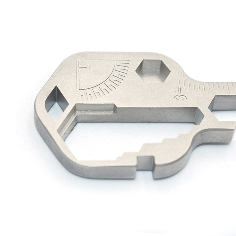 24 In 1 Stainless Steel Multifunction Mini Key Chain Outdoor Portable Tools Creative Bottle Opener Wrench For Gifts Wholesale