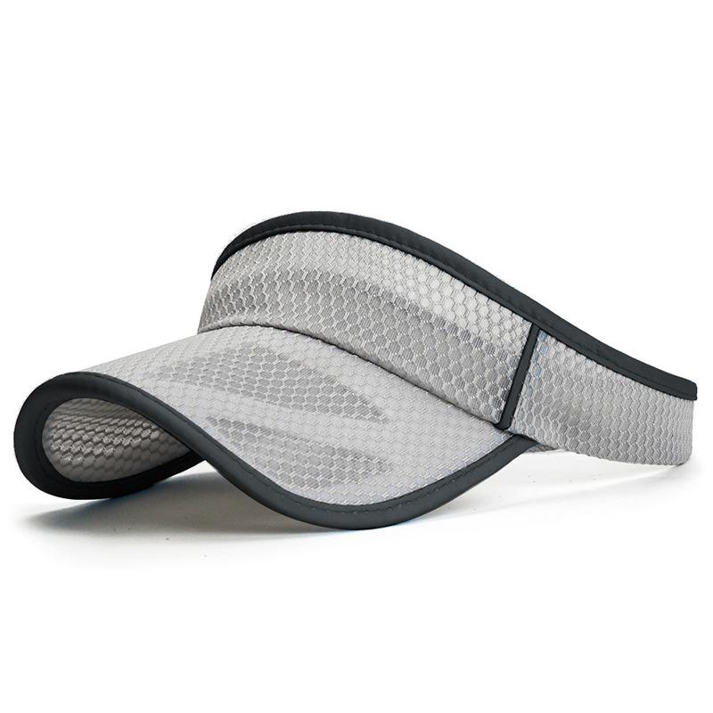 COKK Summer Sports Sun Hats Women Hat Men's Cap Adjustable Sun Visor Uv Protection Empty Top Tennis Running Sunscreen Mesh Brim