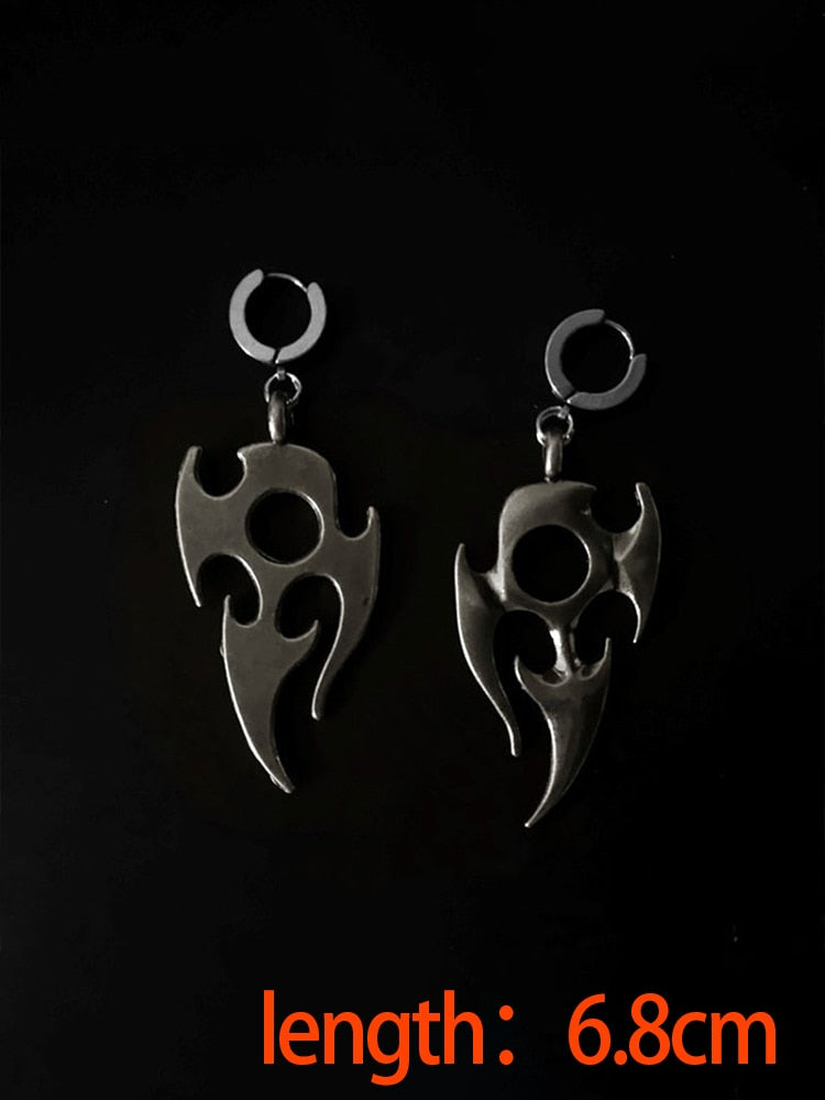 2022 New Punk Drop Earrings Y2K Fashion Gothic Personality Darts Pendant Earring for Women Men Girls Female Ear Jewelry