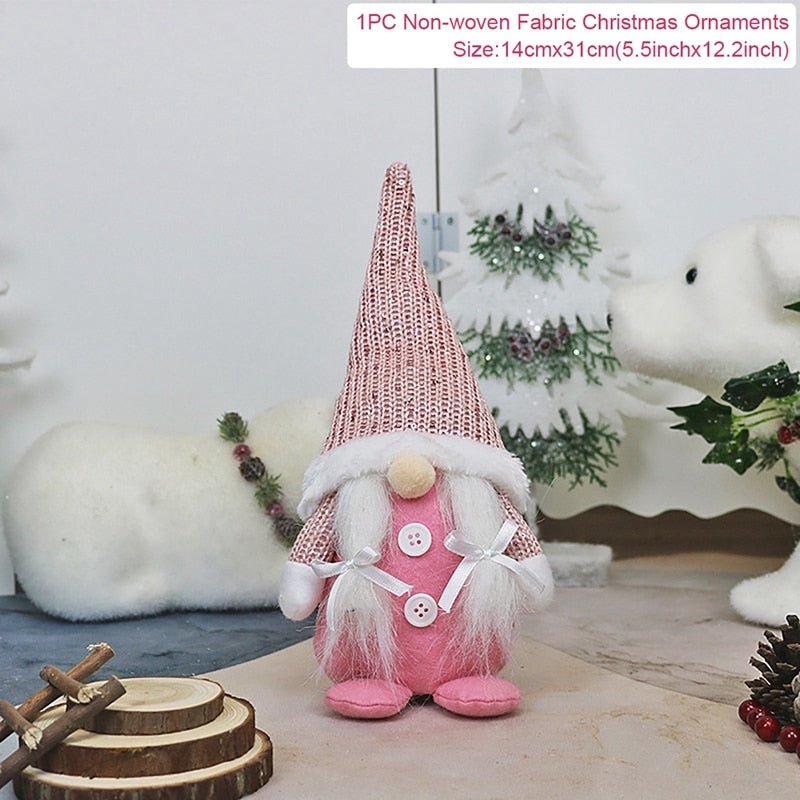 Christmas Doll Ornaments Merry Christmas Decorations For Home Table Decor Xmas Gift 2023 Navidad Happy New Year Decor 2023 Noel