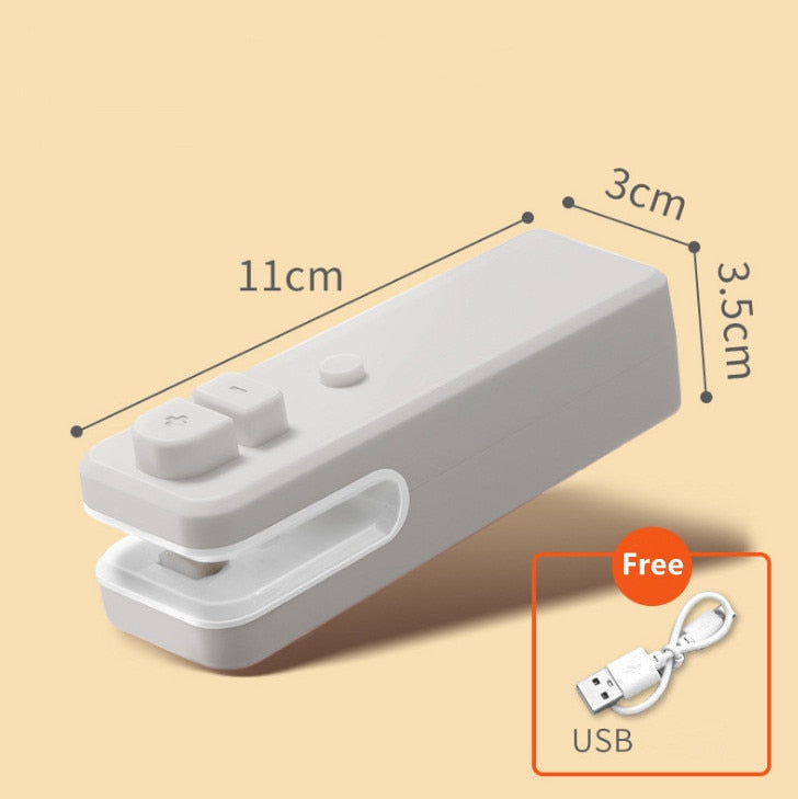 2022 New Upgraded USB Charging Bag Sealing Machine Portable Magnetic Suction Food Snack Plastic Bag Sealer Quickly Seal Open Bag