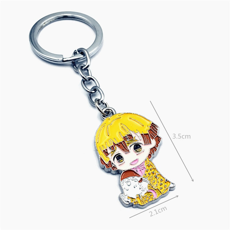 Demon Slayer Sword Keychain Japan Anime Demon Slayer Kimetsu no Yaiba Cartoon Kamado Tanjirou Blade Chaveio Weapons Props Gifts