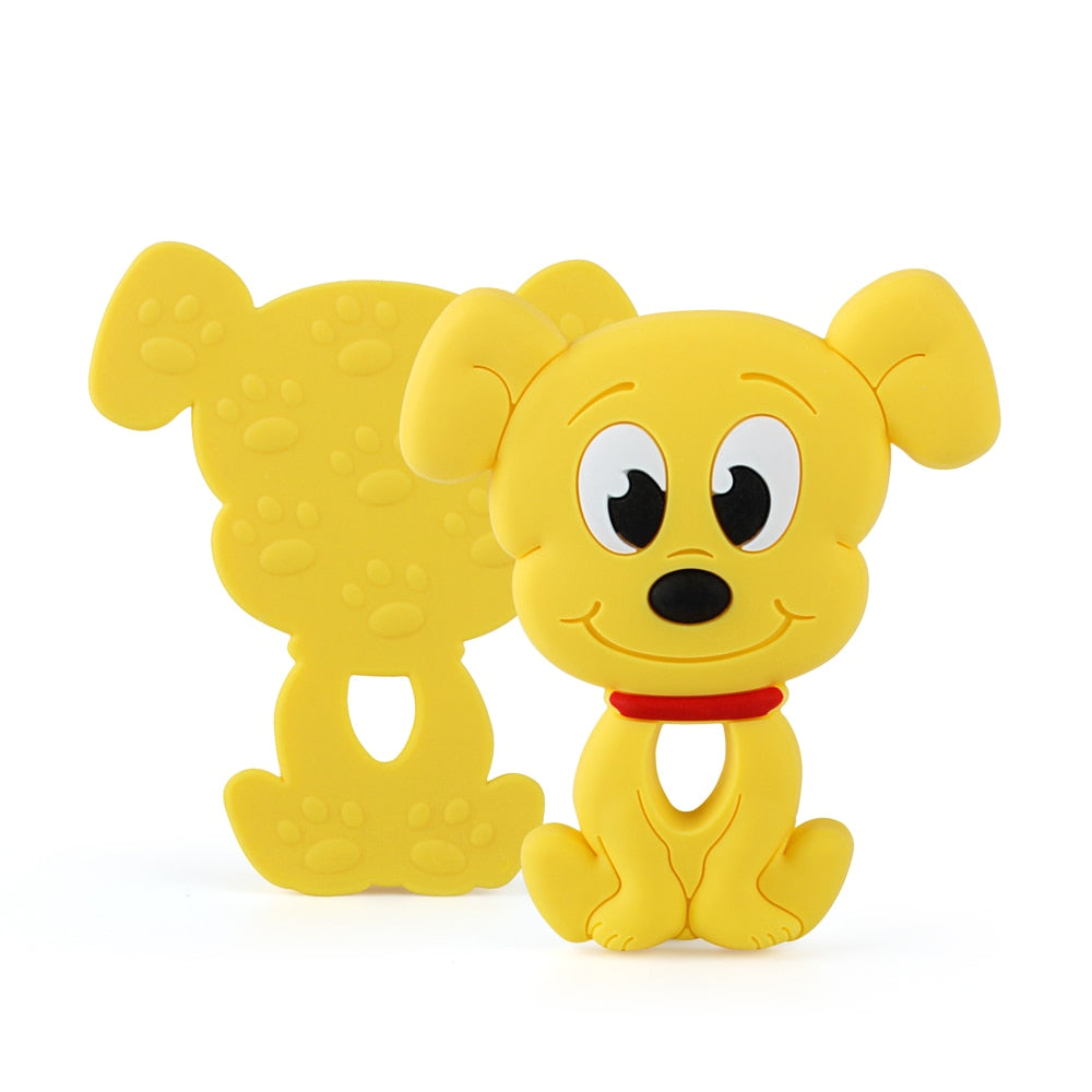 Keep&amp;Grow 1pcs Baby Animal Silicone Teethers Dog Dinosaur Koala Baby Teething Product Accessories For Pacifier Chains BPA Free