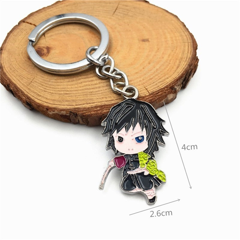 Demon Slayer Sword Keychain Japan Anime Demon Slayer Kimetsu no Yaiba Cartoon Kamado Tanjirou Blade Chaveio Weapons Props Gifts