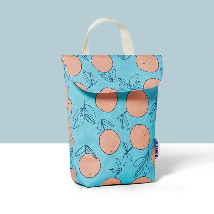 Sunveno Baby Diaper Bag Organizer Reusable Waterproof Wet/Dry Cloth Bag Mummy Storage Nappy Bag for Disposable diaper Clothing