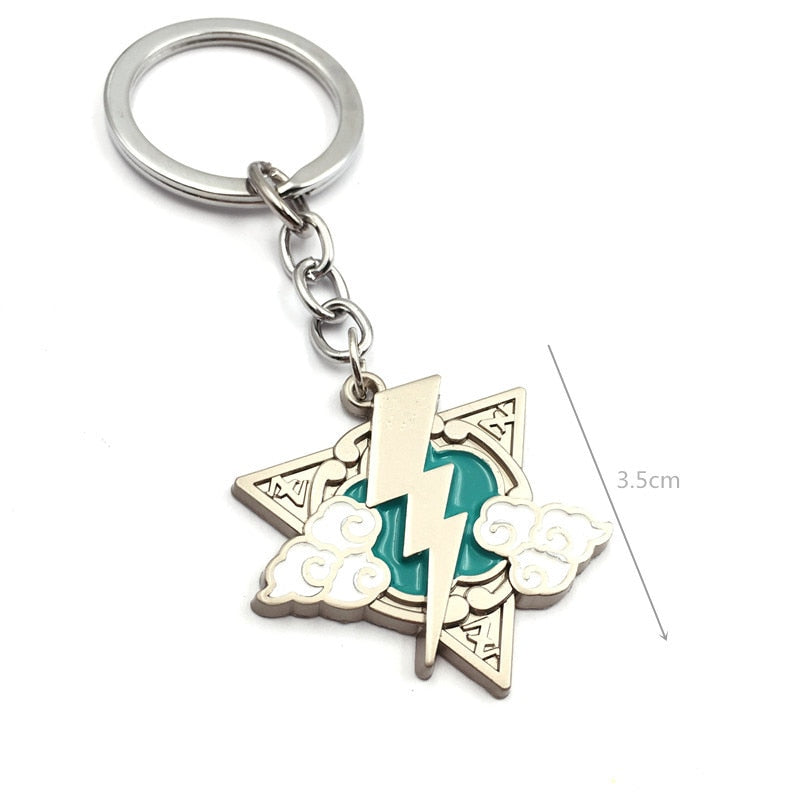 Demon Slayer Sword Keychain Japan Anime Demon Slayer Kimetsu no Yaiba Cartoon Kamado Tanjirou Blade Chaveio Weapons Props Gifts