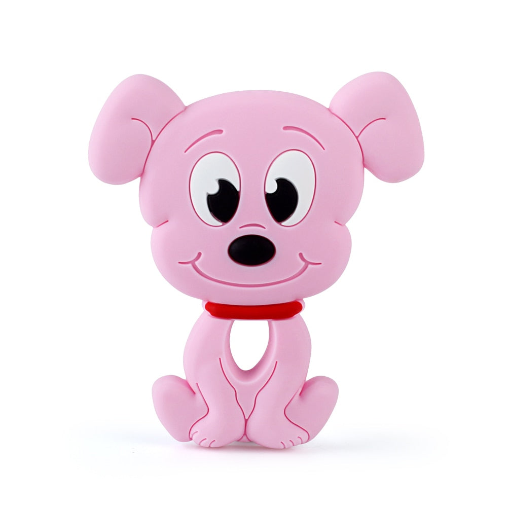 Keep&amp;Grow 1pcs Baby Animal Silicone Teethers Dog Dinosaur Koala Baby Teething Product Accessories For Pacifier Chains BPA Free
