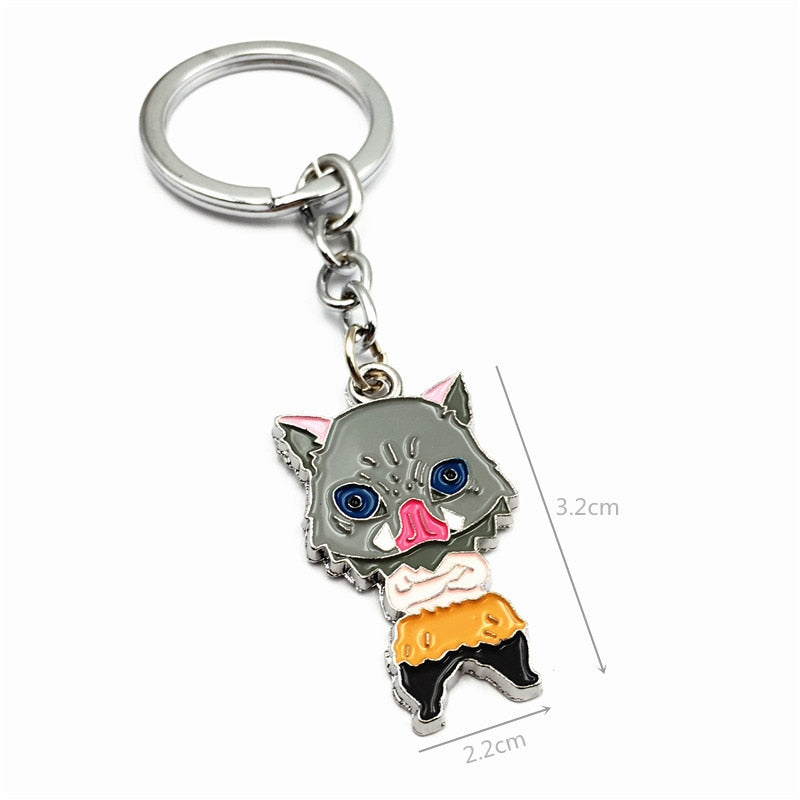 Demon Slayer Sword Keychain Japan Anime Demon Slayer Kimetsu no Yaiba Cartoon Kamado Tanjirou Blade Chaveio Weapons Props Gifts
