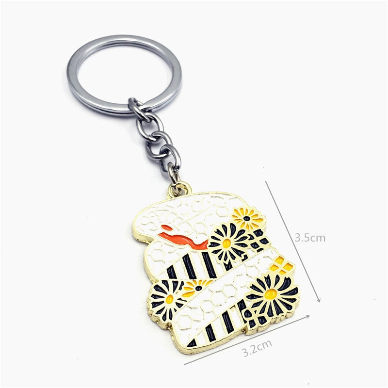Demon Slayer Sword Keychain Japan Anime Demon Slayer Kimetsu no Yaiba Cartoon Kamado Tanjirou Blade Chaveio Weapons Props Gifts