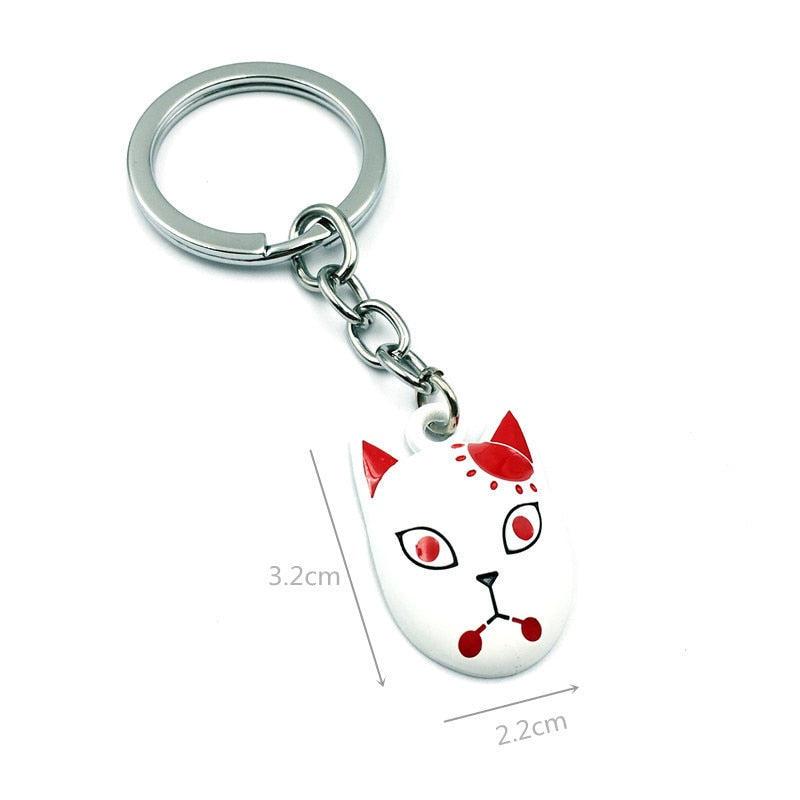 Demon Slayer Sword Keychain Japan Anime Demon Slayer Kimetsu no Yaiba Cartoon Kamado Tanjirou Blade Chaveio Weapons Props Gifts