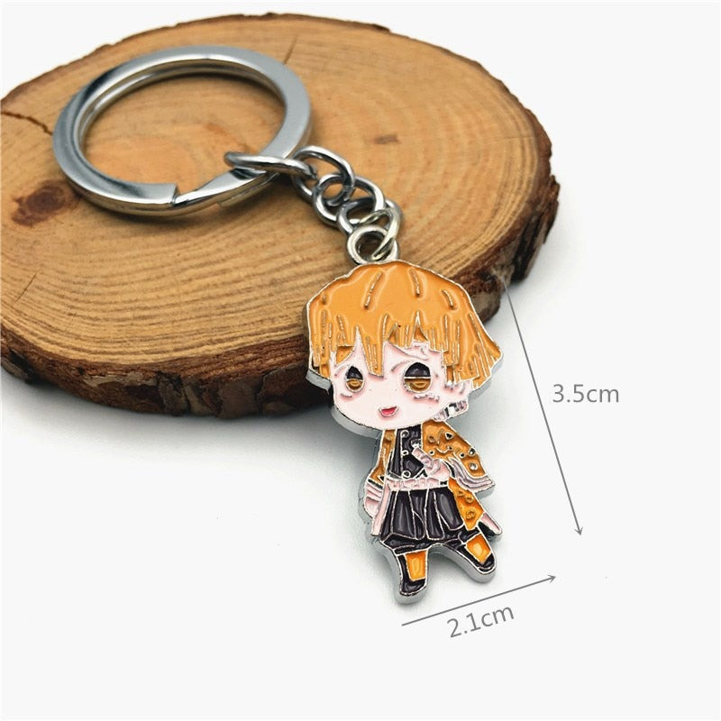 Demon Slayer Sword Keychain Japan Anime Demon Slayer Kimetsu no Yaiba Cartoon Kamado Tanjirou Blade Chaveio Weapons Props Gifts