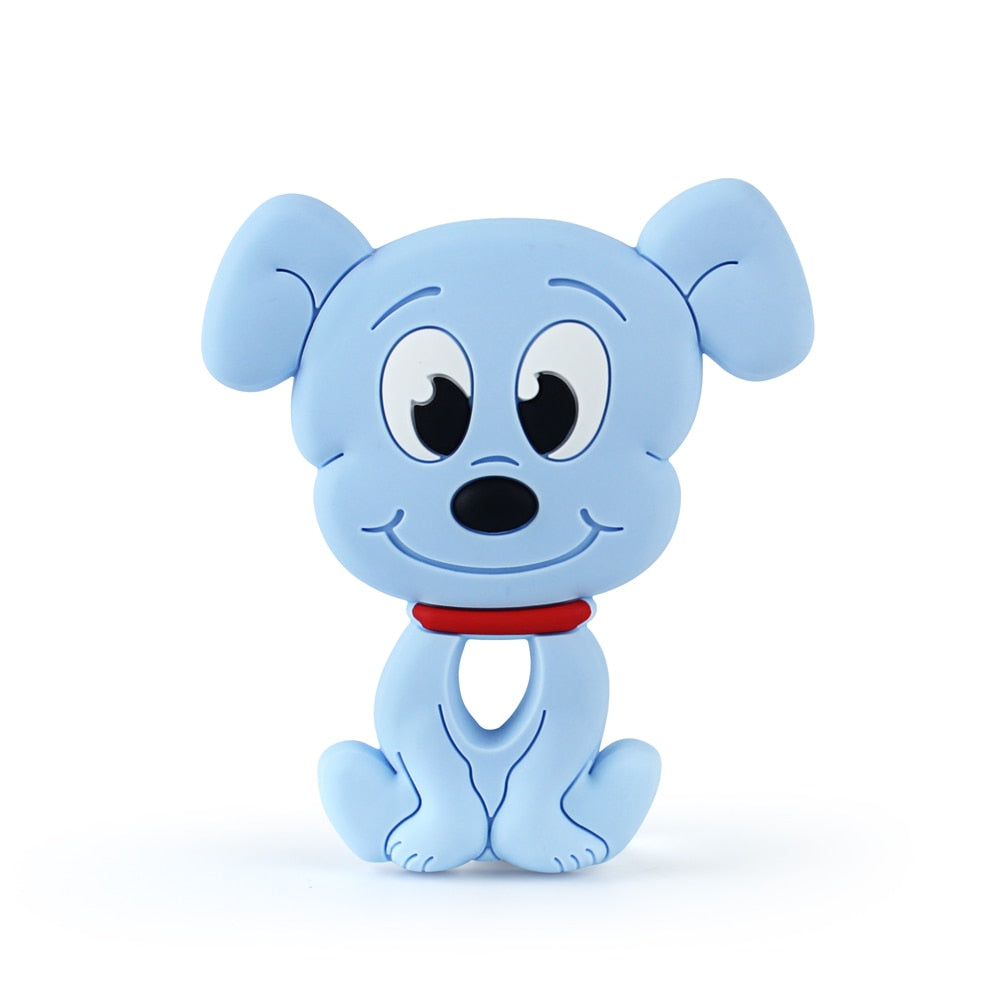 Keep&amp;Grow 1pcs Baby Animal Silicone Teethers Dog Dinosaur Koala Baby Teething Product Accessories For Pacifier Chains BPA Free