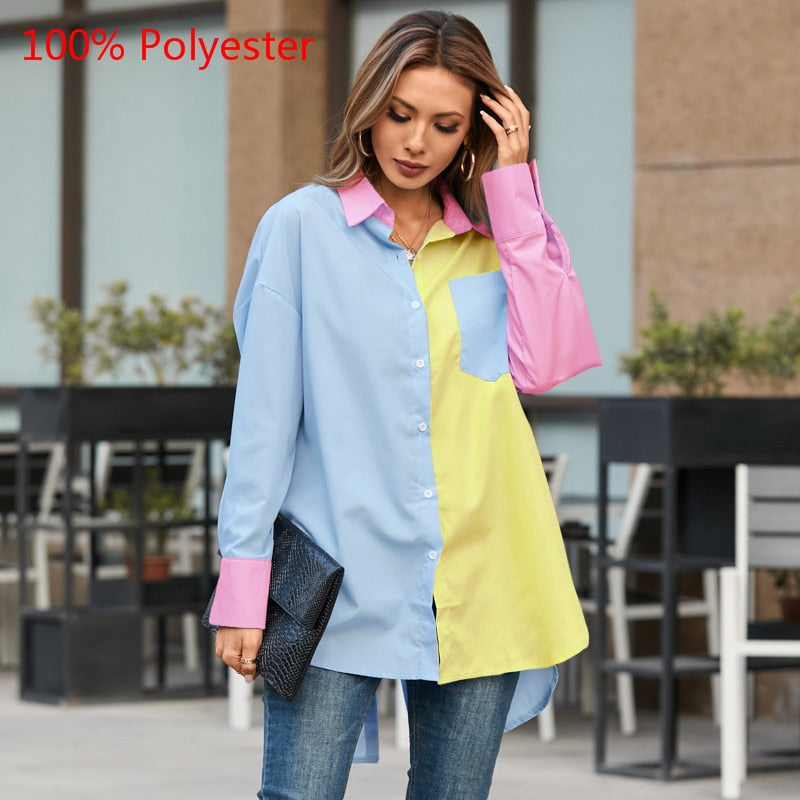 Celmia 2023 Fashion Shirts White Tunic Tops Autumn Women Long Sleeve Blouse Casual Solid Button Asymmetrical Loose Party Blusas