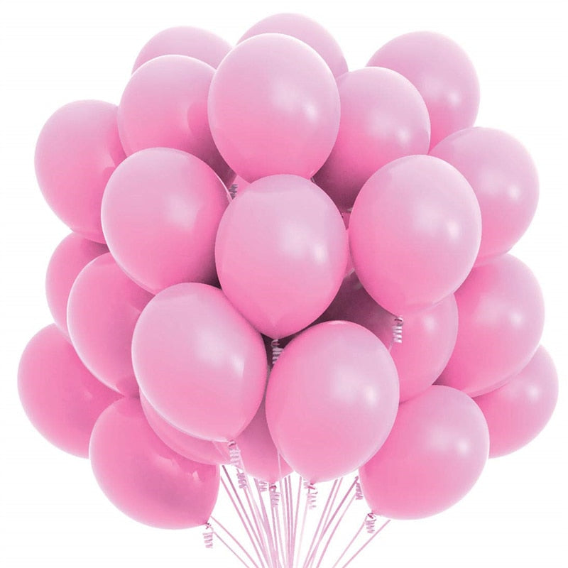 10/20pcs Gold Black Pink Latex Balloons Birthday Party Decorations Adult Wedding Decorations Helium Globos Baby Shower Ballon
