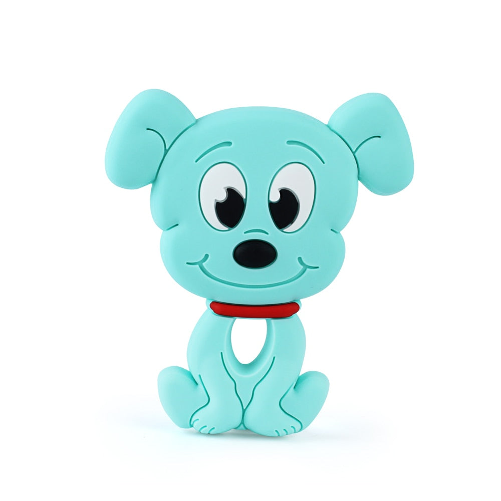 Keep&amp;Grow 1pcs Baby Animal Silicone Teethers Dog Dinosaur Koala Baby Teething Product Accessories For Pacifier Chains BPA Free