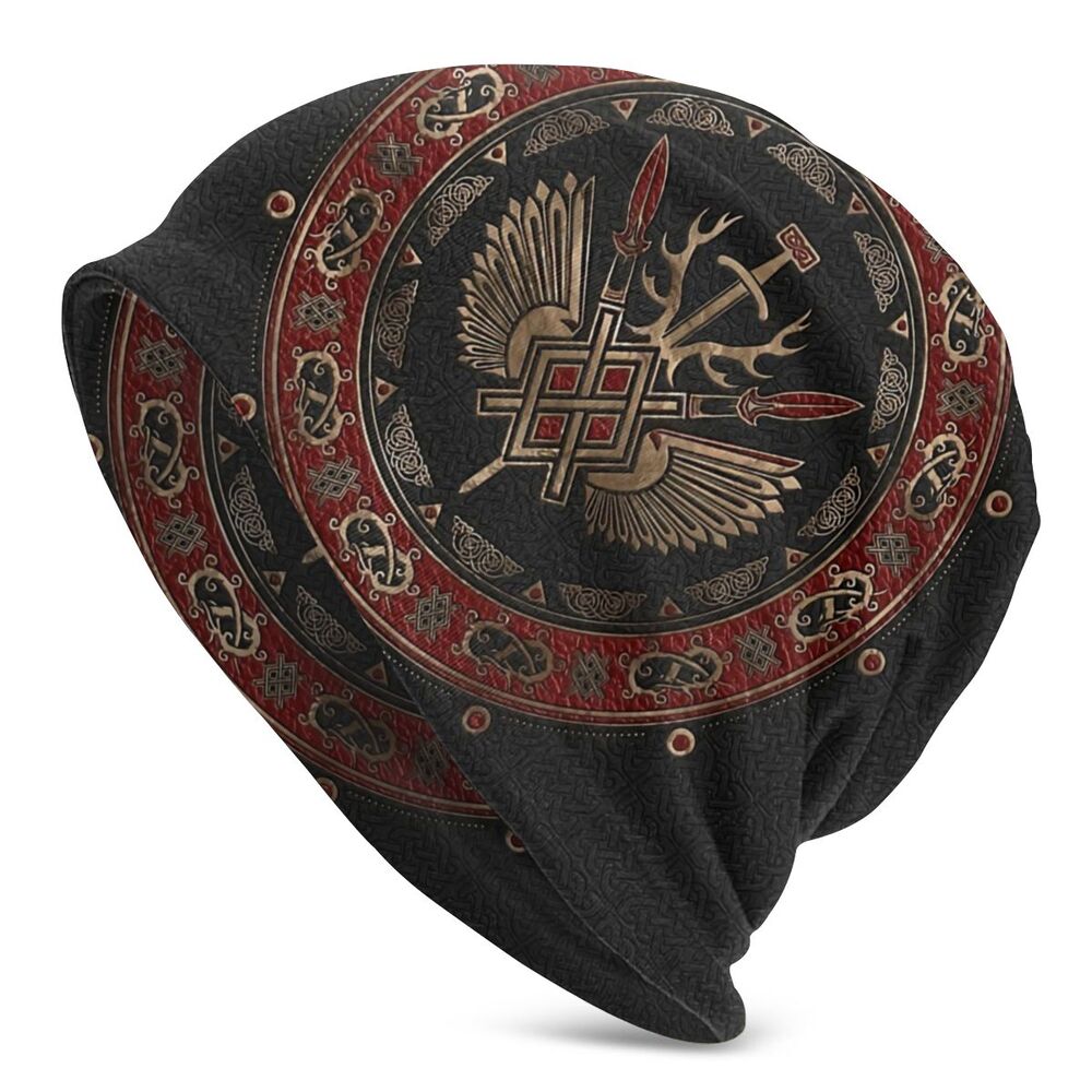 Bonnet Hats Viking Ragnar Lothbrok Men Women&#39;s Knitting Hat Tree Of With Triquetra Winter Warm Cap Street Skullies Beanies Caps