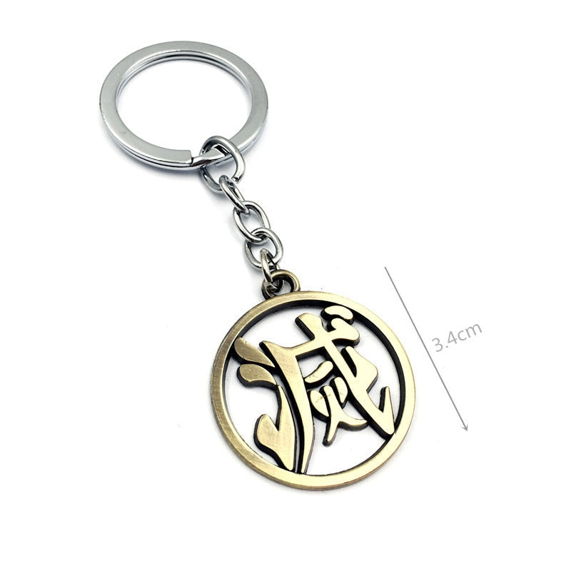 Demon Slayer Sword Keychain Japan Anime Demon Slayer Kimetsu no Yaiba Cartoon Kamado Tanjirou Blade Chaveio Weapons Props Gifts