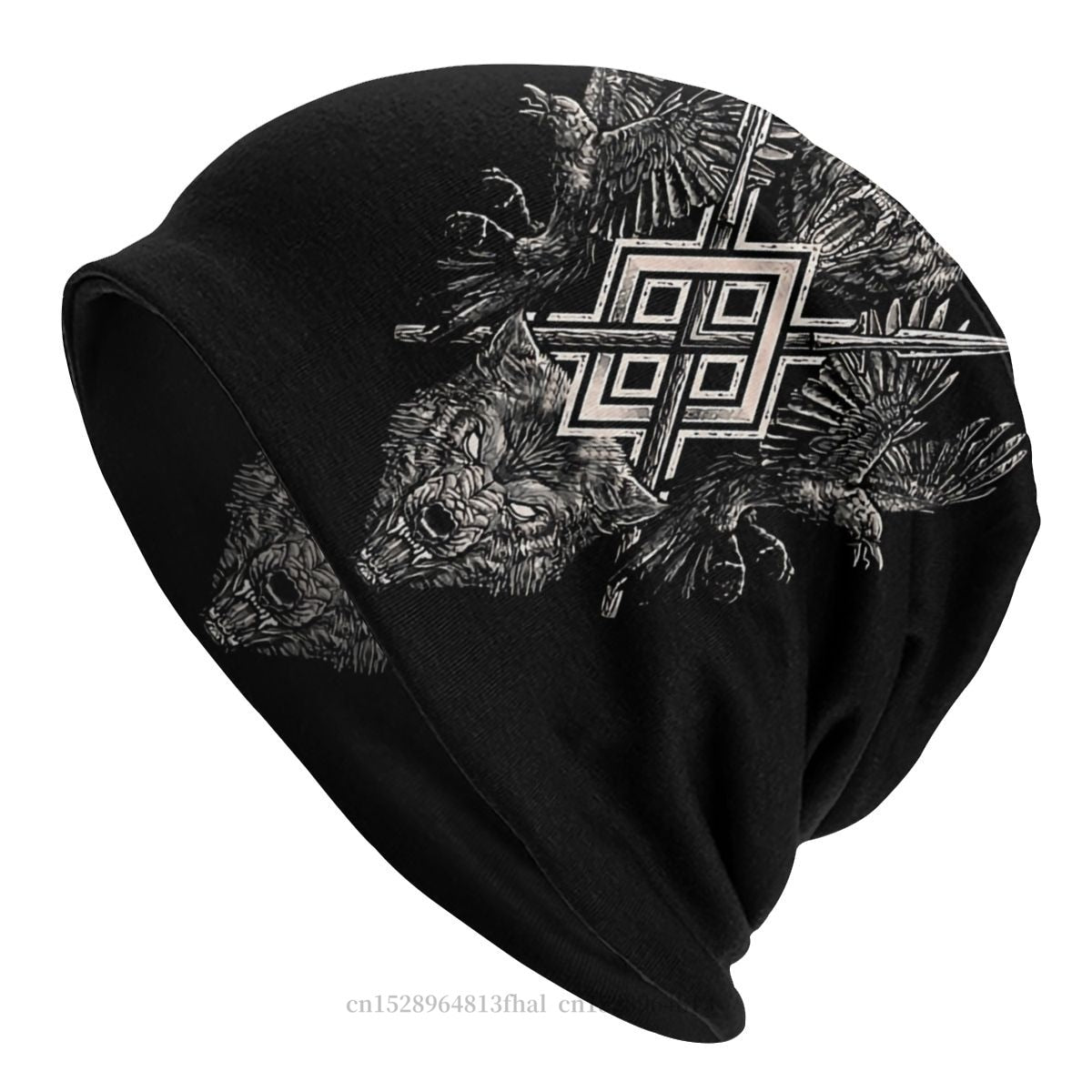 Bonnet Hats Viking Ragnar Lothbrok Men Women&#39;s Knitting Hat Tree Of With Triquetra Winter Warm Cap Street Skullies Beanies Caps