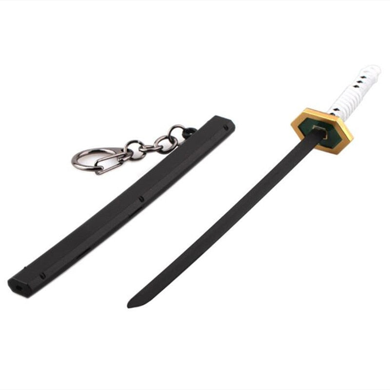 Demon Slayer Sword Keychain Japan Anime Demon Slayer Kimetsu no Yaiba Cartoon Kamado Tanjirou Blade Chaveio Weapons Props Gifts