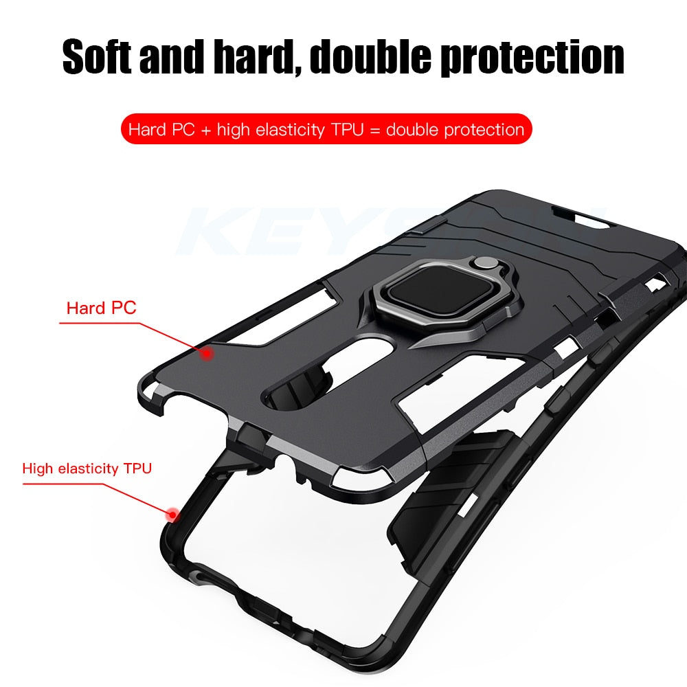 KEYSION Shockproof Case For Redmi 9 K20 Pro Note 9S 9 Pro Max 7 7a 6 8 Pro Phone Cover for Xiaomi Mi 9T 9SE CC9e Mi 8 lite A2 A3