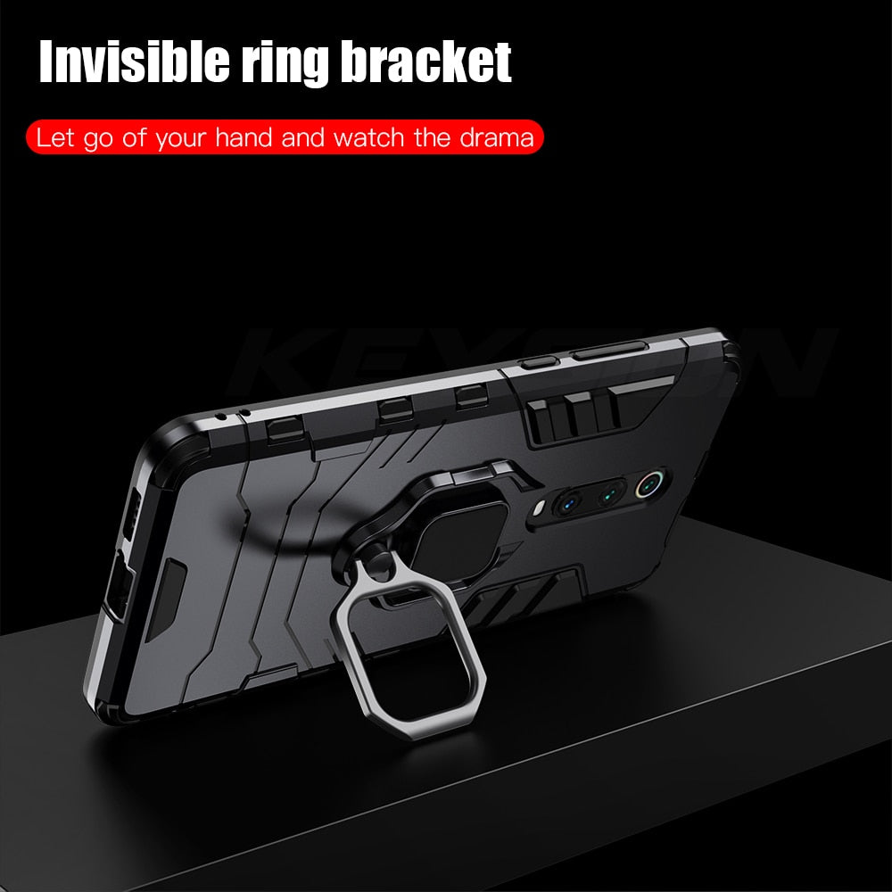 KEYSION Shockproof Case For Redmi 9 K20 Pro Note 9S 9 Pro Max 7 7a 6 8 Pro Phone Cover for Xiaomi Mi 9T 9SE CC9e Mi 8 lite A2 A3