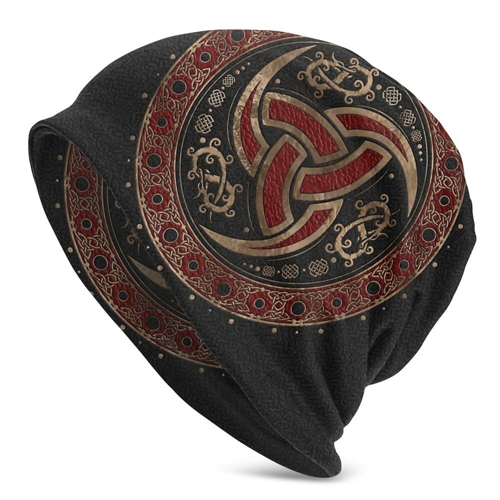 Bonnet Hats Viking Ragnar Lothbrok Men Women&#39;s Knitting Hat Tree Of With Triquetra Winter Warm Cap Street Skullies Beanies Caps