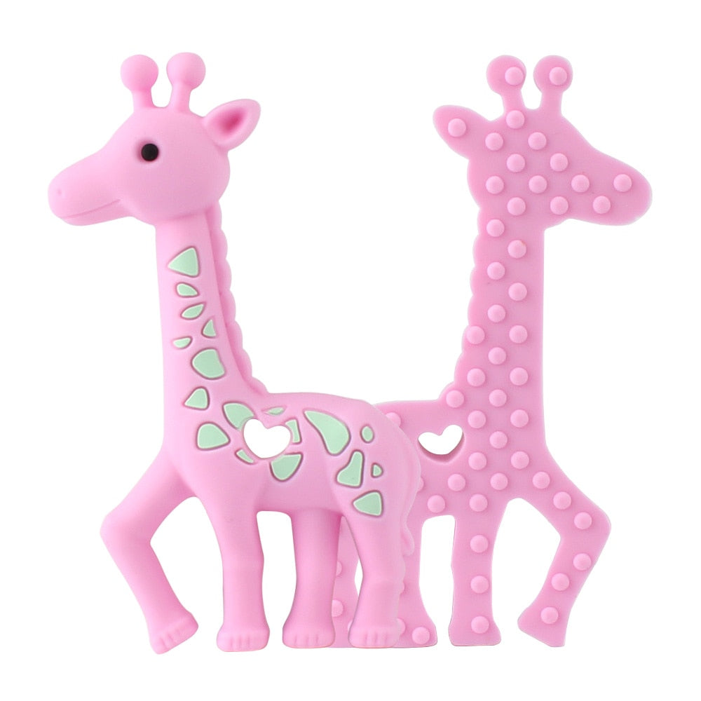 Keep&amp;Grow 1pcs Baby Animal Silicone Teethers Dog Dinosaur Koala Baby Teething Product Accessories For Pacifier Chains BPA Free
