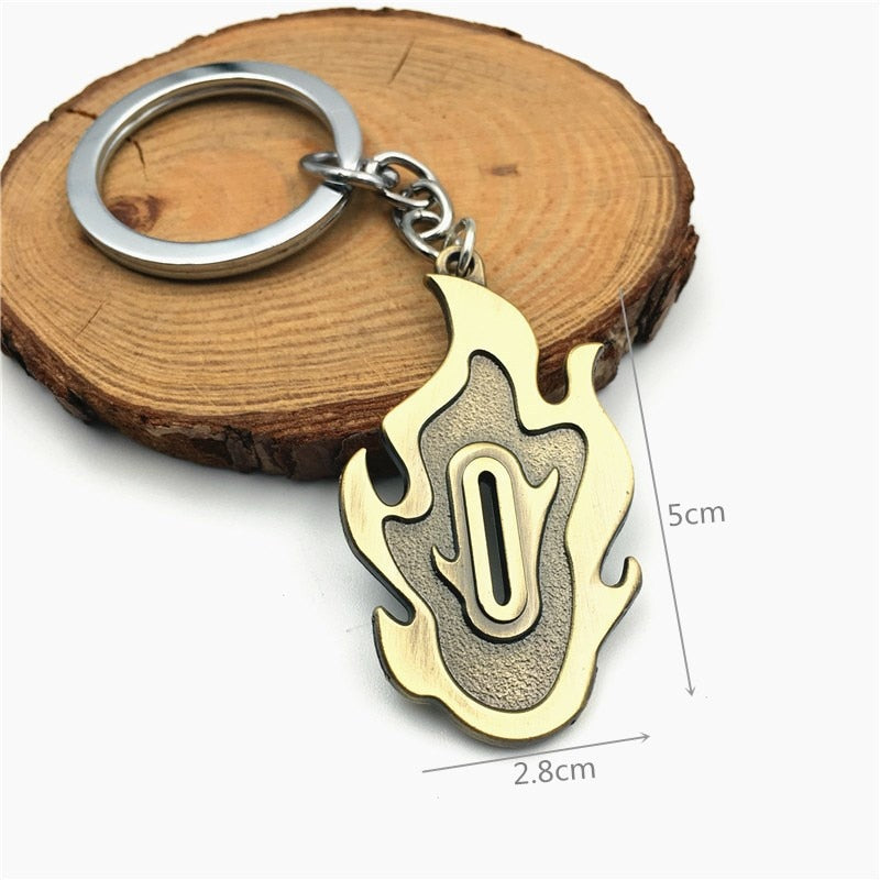 Demon Slayer Sword Keychain Japan Anime Demon Slayer Kimetsu no Yaiba Cartoon Kamado Tanjirou Blade Chaveio Weapons Props Gifts
