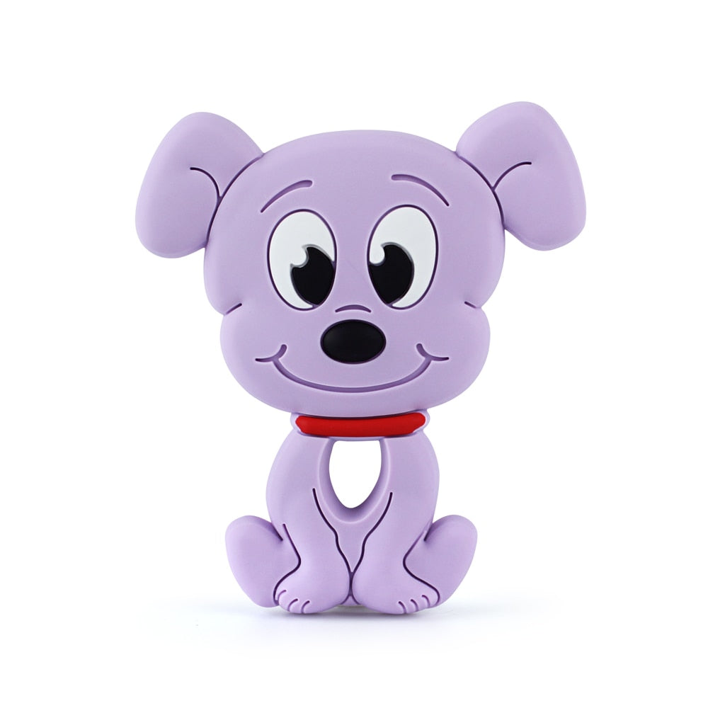 Keep&amp;Grow 1pcs Baby Animal Silicone Teethers Dog Dinosaur Koala Baby Teething Product Accessories For Pacifier Chains BPA Free
