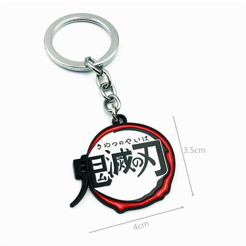Demon Slayer Sword Keychain Japan Anime Demon Slayer Kimetsu no Yaiba Cartoon Kamado Tanjirou Blade Chaveio Weapons Props Gifts