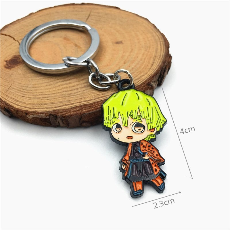 Demon Slayer Sword Keychain Japan Anime Demon Slayer Kimetsu no Yaiba Cartoon Kamado Tanjirou Blade Chaveio Weapons Props Gifts