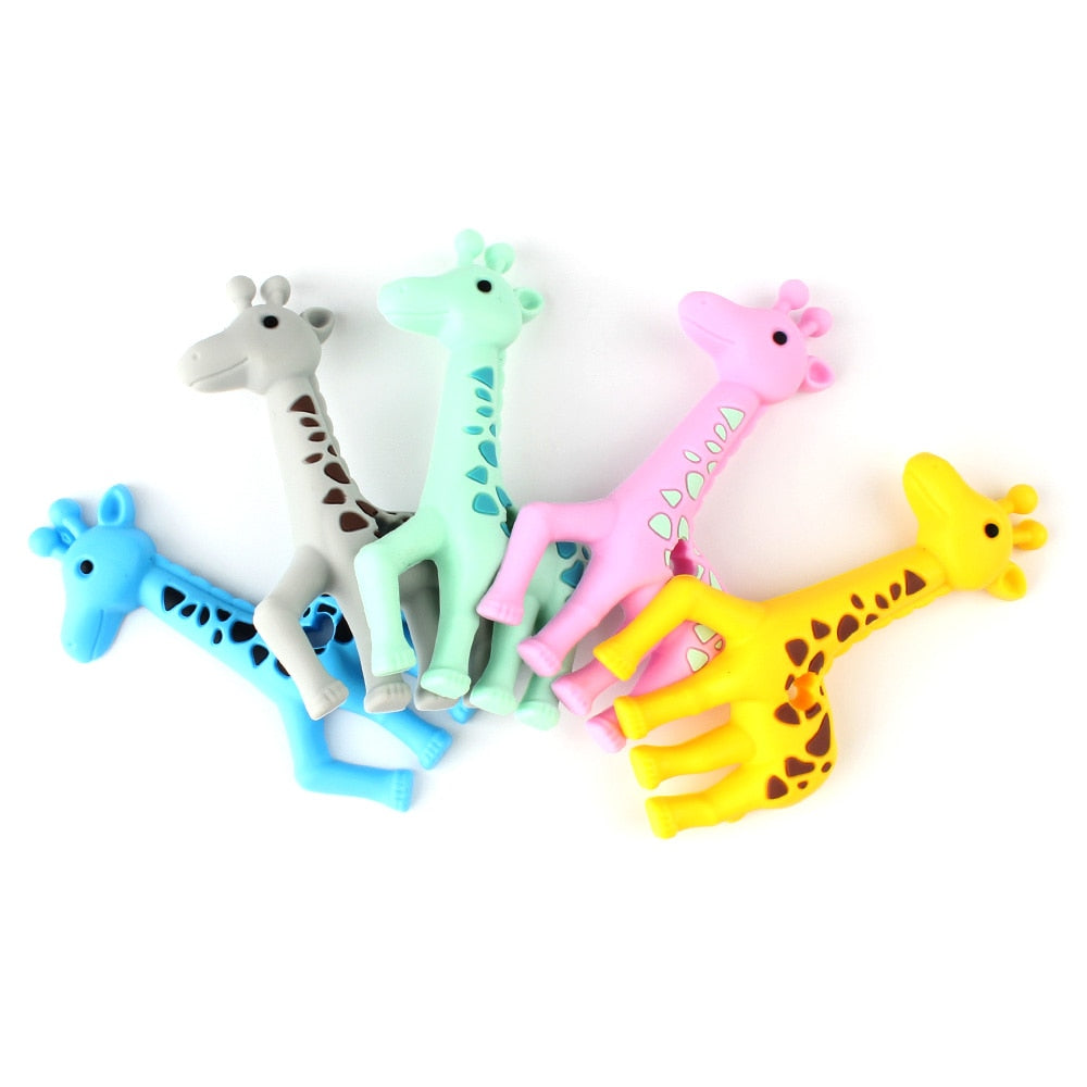 Keep&amp;Grow 1pcs Baby Animal Silicone Teethers Dog Dinosaur Koala Baby Teething Product Accessories For Pacifier Chains BPA Free