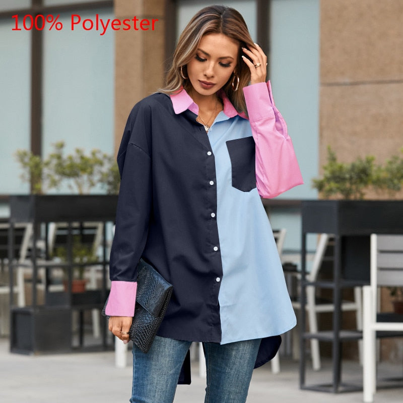 Celmia 2023 Fashion Shirts White Tunic Tops Autumn Women Long Sleeve Blouse Casual Solid Button Asymmetrical Loose Party Blusas