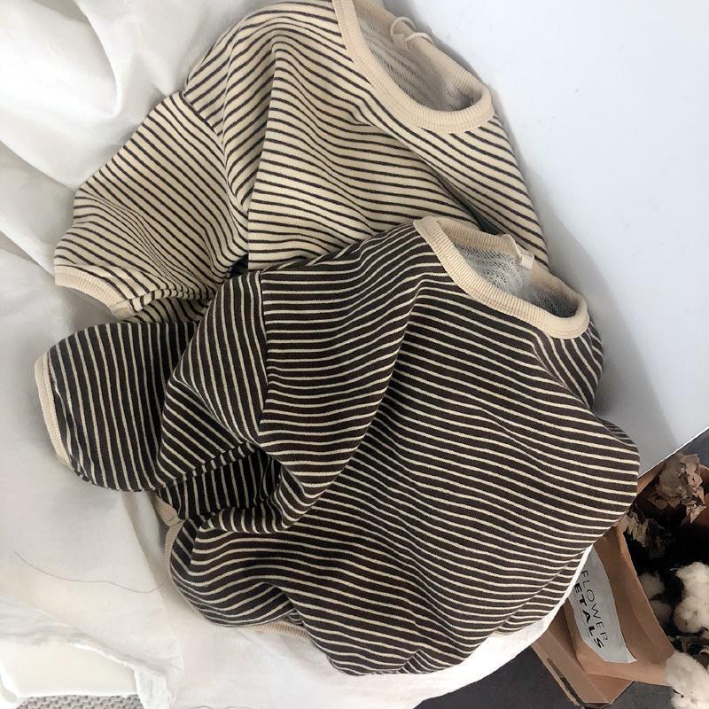 VIDMID boys sweaters tees spring long sleeve Korean loose striped tops children&#39;s T-shirts all-match bottoming girl shirts P4326